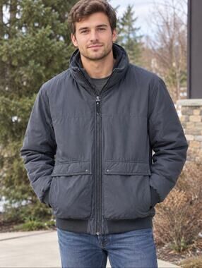Prana Down Puffer Jacket Insulated Down Filling Mens Black Size Large